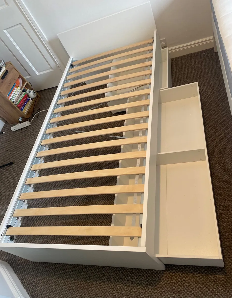 IKEA VIHALS Bed Frame with 2 Storage Boxes - Image 2