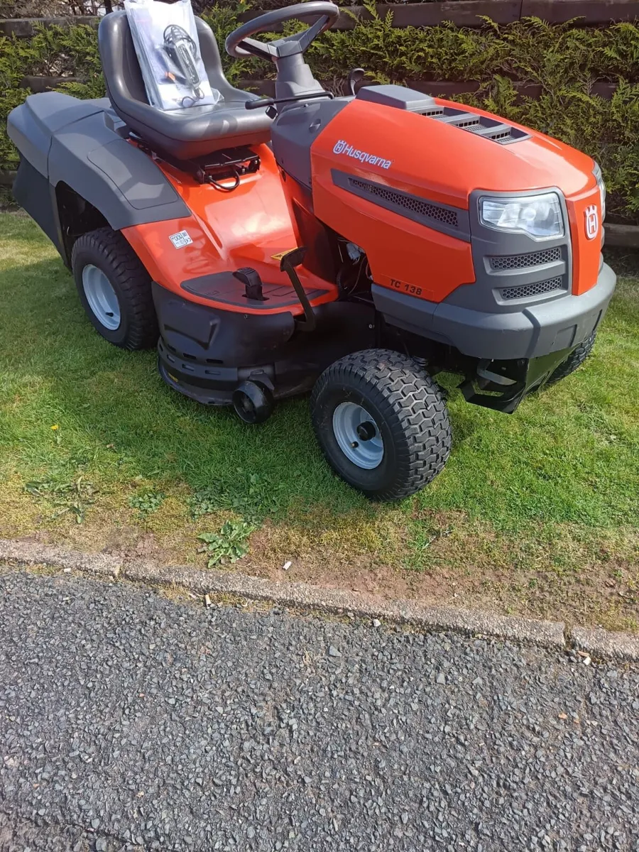 Husquvarna petrol ride on lawnmower - Image 1