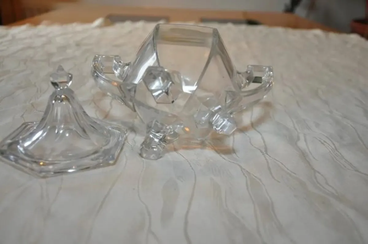 Antique Krys-Tol Sugar Bowl Jefferson Glass - Image 4