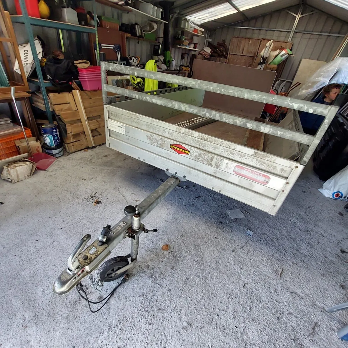 BOCKMANN Trailer Single Axle with 2 ramps - Image 1