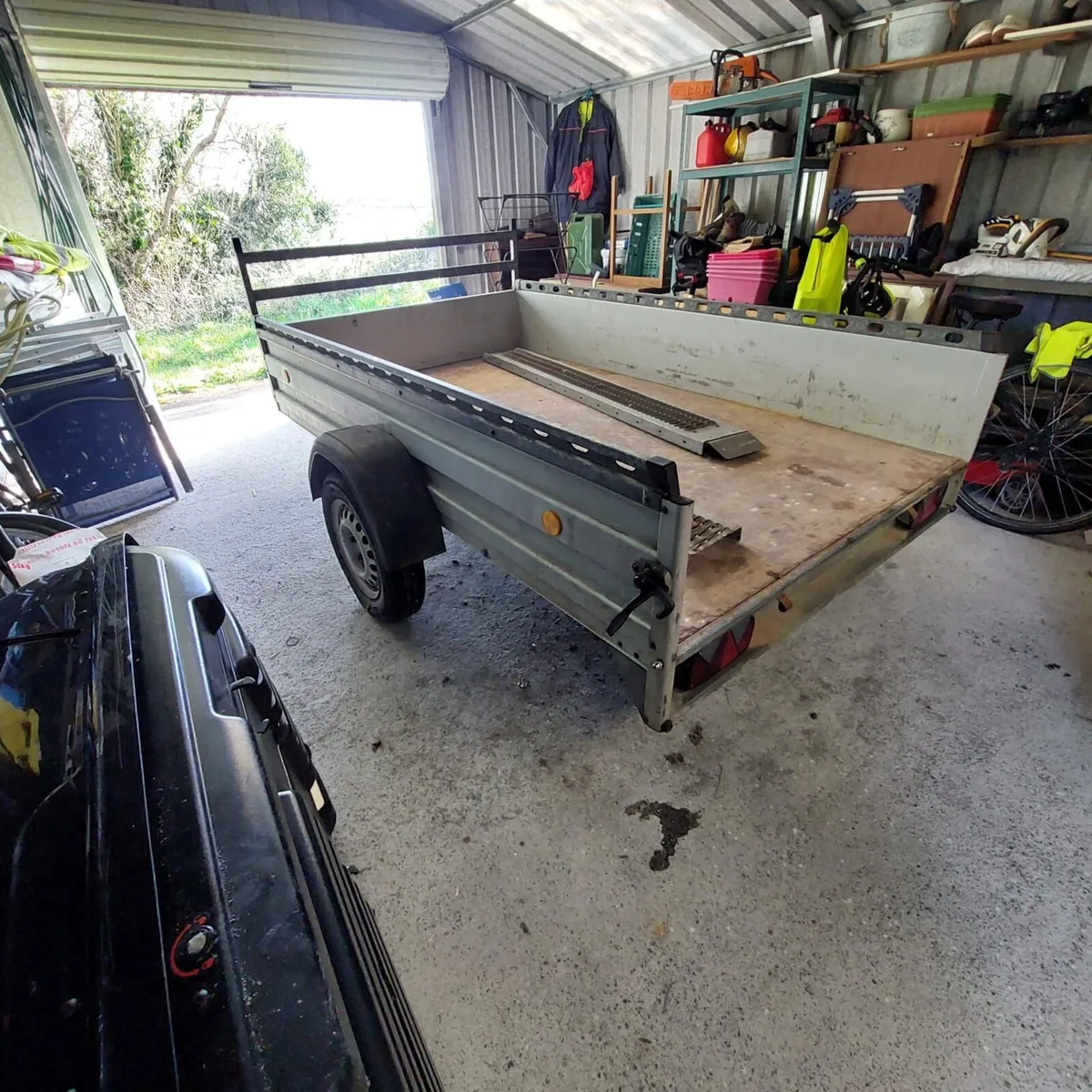 BOCKMANN Trailer Single Axle with 2 ramps - Image 2