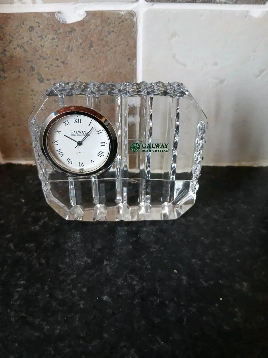 Galway crystal clock - Image 1
