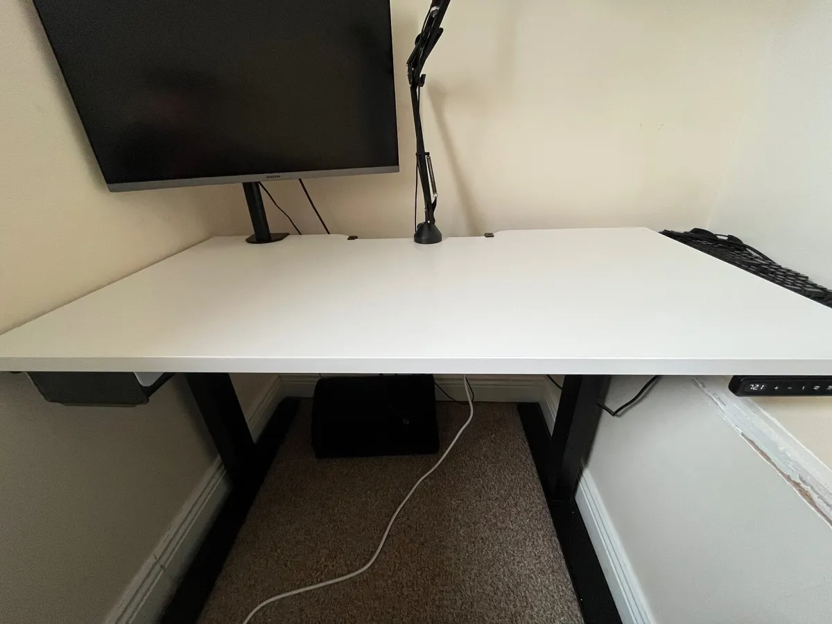 Premium Sit-stand home office desk 1000x800mm - Image 1