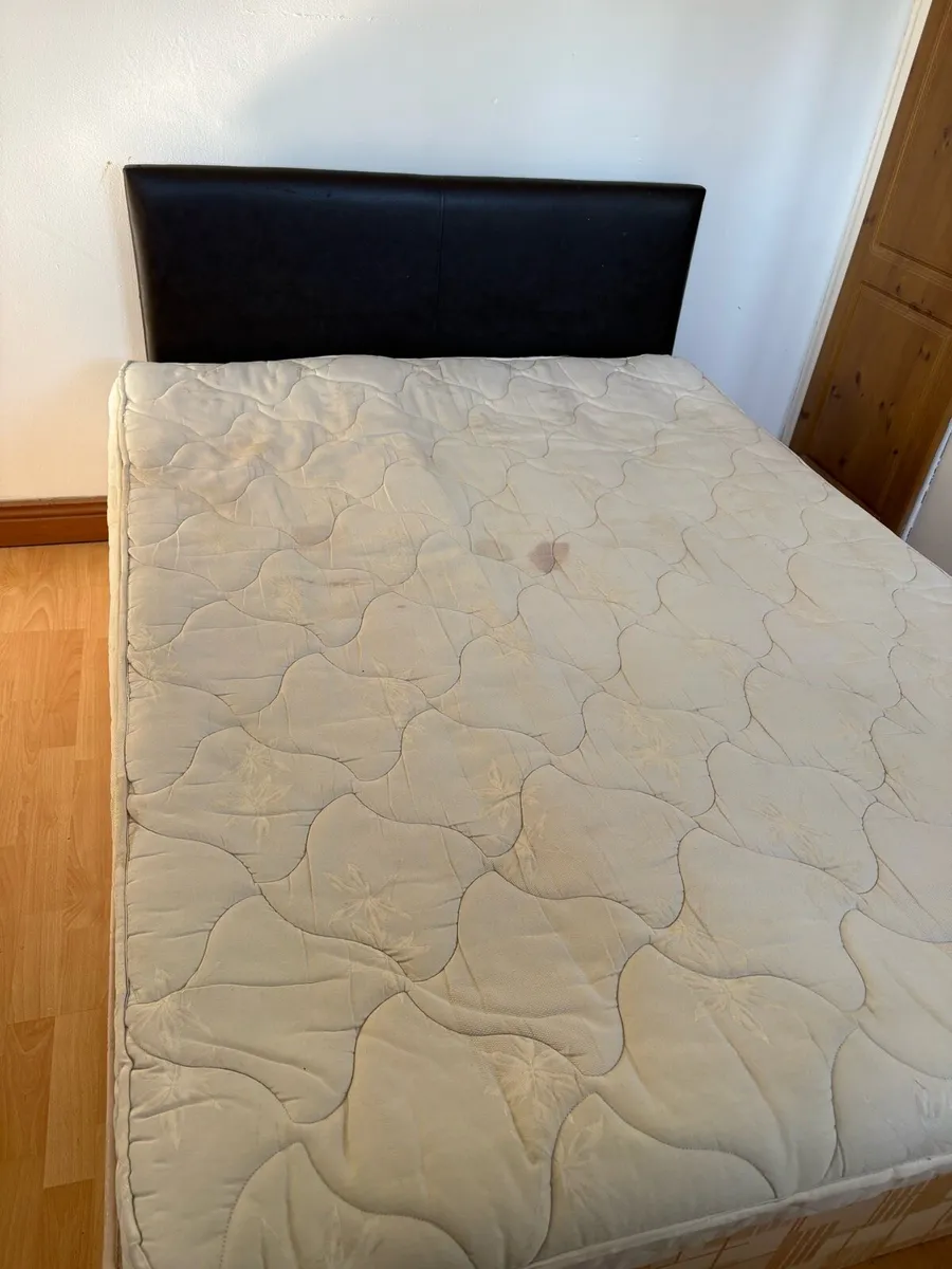 Double bed & mattress - Image 1