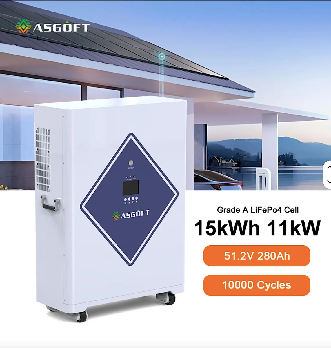 11kw hybrid solar generator with 15kwh battery - Image 1