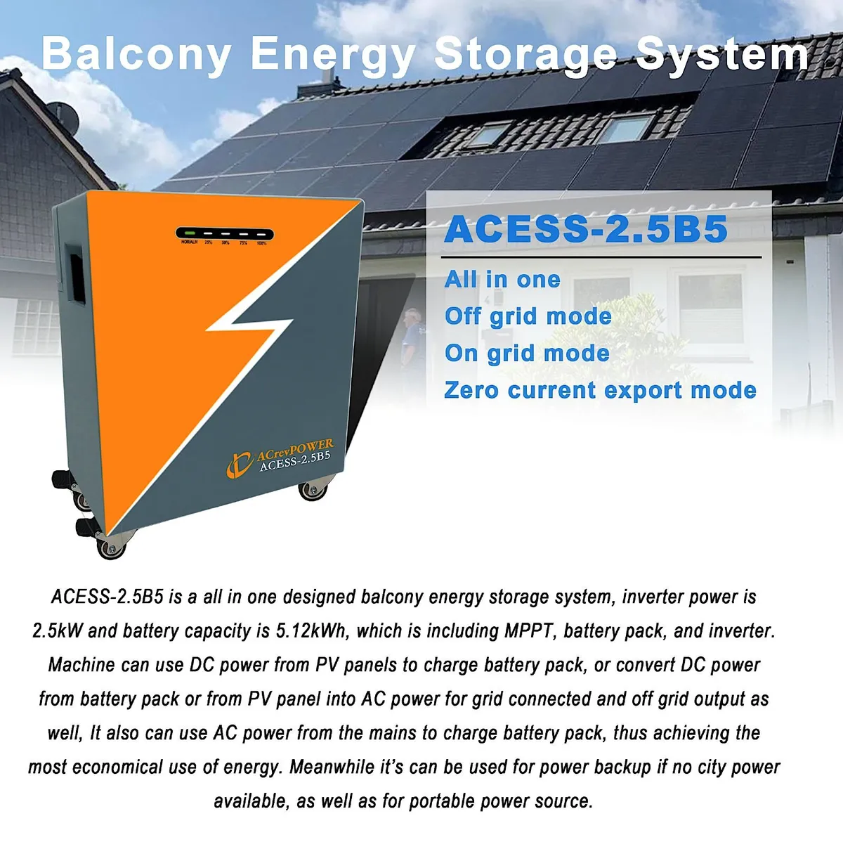 5kwh Wind/Solar On-Off grid power generator - Image 4