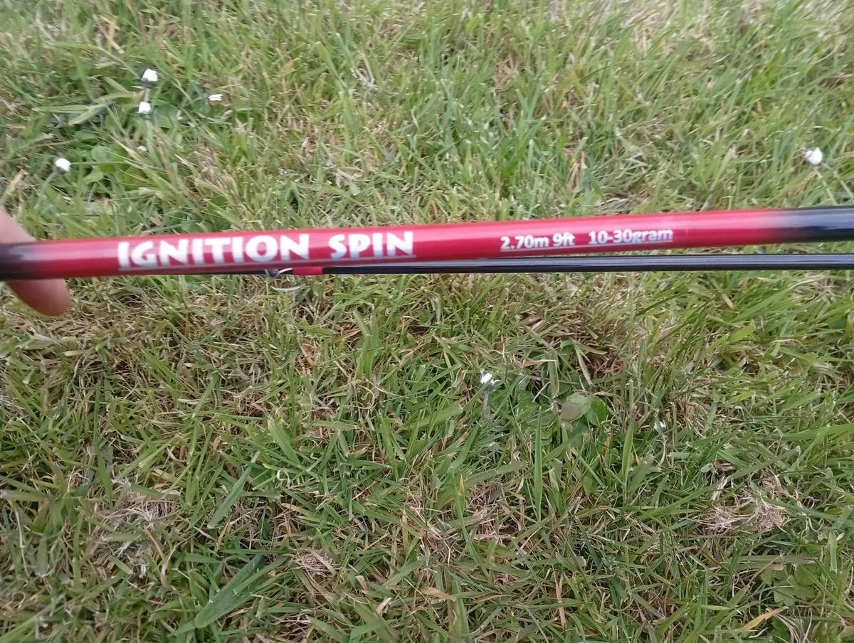 Fishing rod, reel, hooks ready to use - Image 3