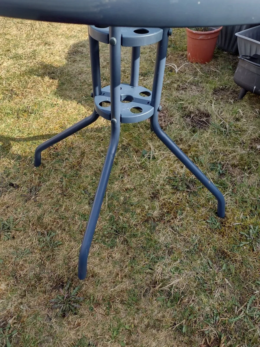 Garden/Patio tempered glass top table - Image 4