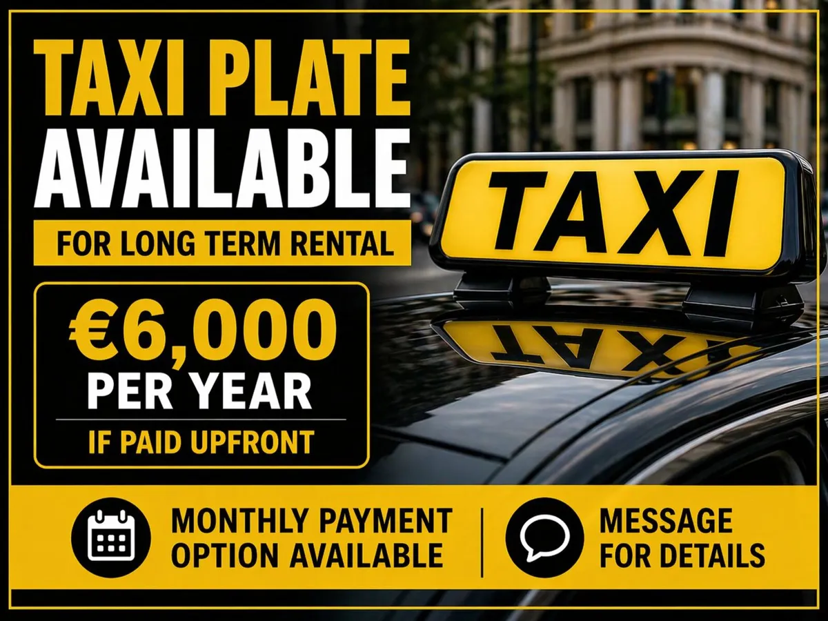 Taxi For Rent. Monthly Payment Available