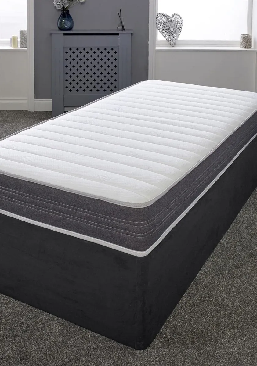 Grey Sirocco Hybrid Small Single Mattress (75 x - Image 2