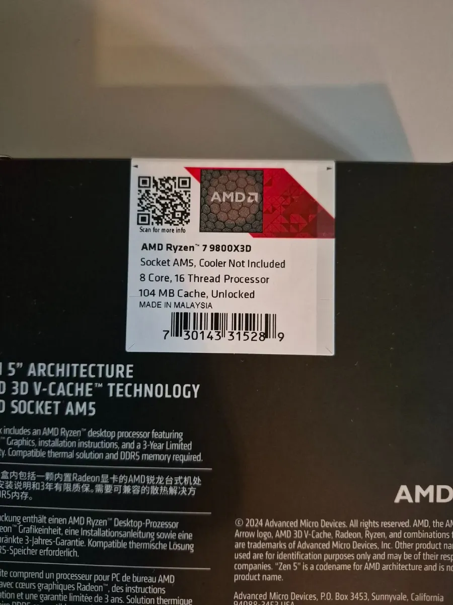 AMD RYZEN 7 9800X3D - Image 2