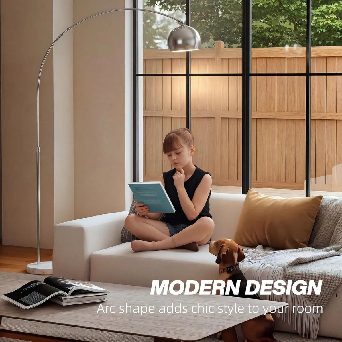 167cm Arc Floor Lamp for Living Room Modern - Image 3