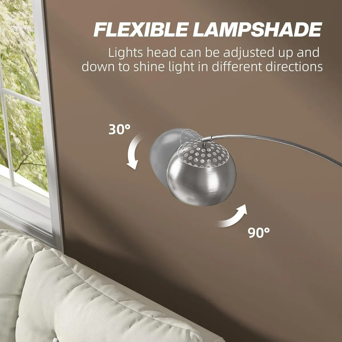 167cm Arc Floor Lamp for Living Room Modern - Image 4