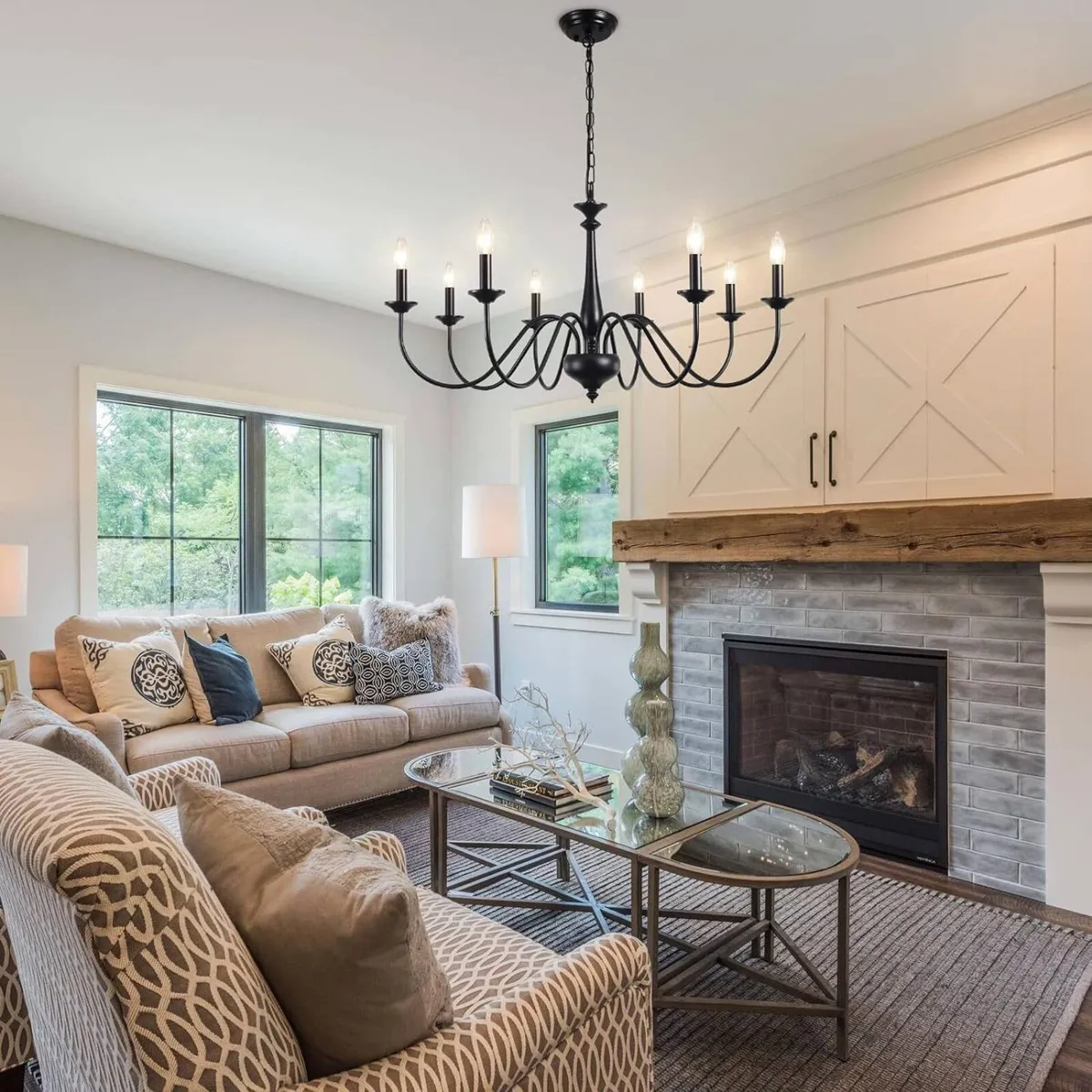 Black Chandeliers Ceiling Lights Living Room 8 - Image 3