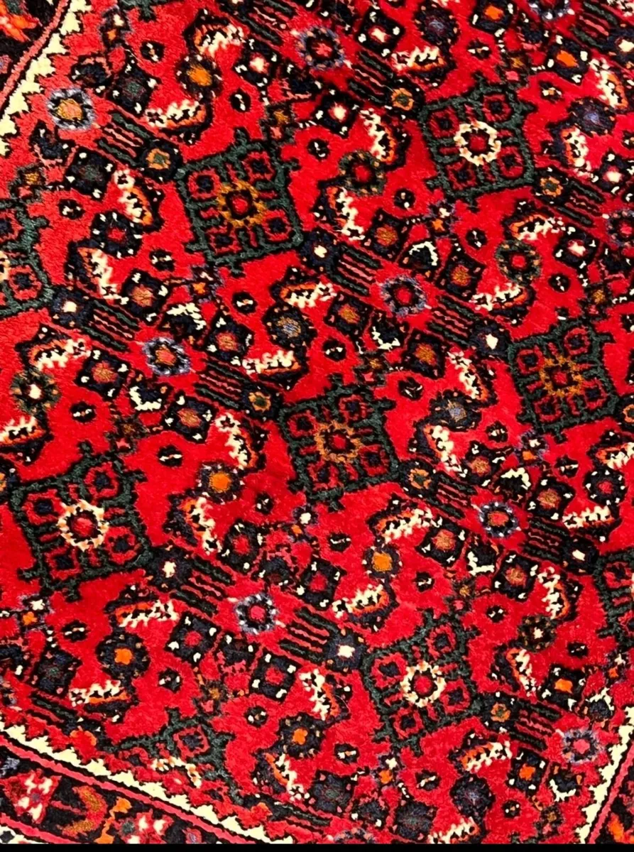 Long Perser Karajeh Hand Knotted Runner Rug Carpet - Image 2