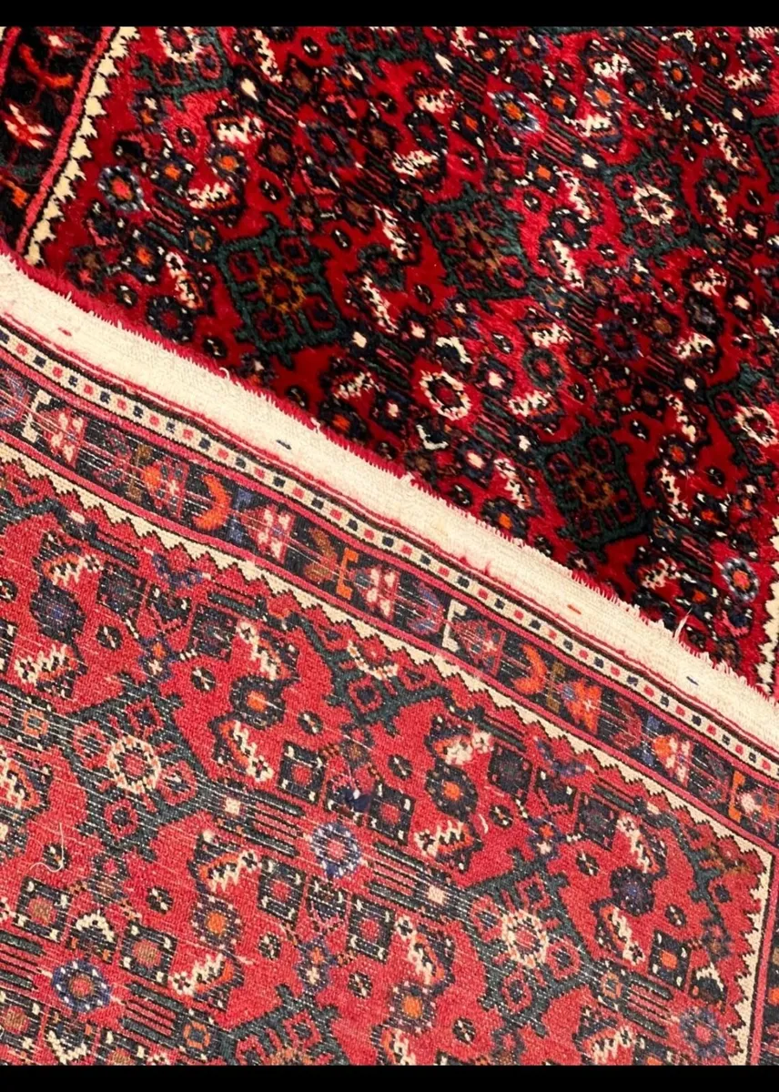 Long Perser Karajeh Hand Knotted Runner Rug Carpet - Image 3