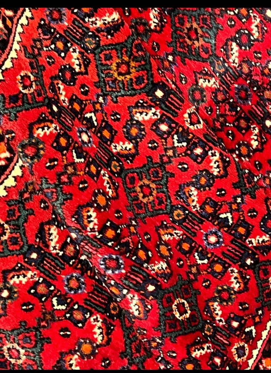 Long Perser Karajeh Hand Knotted Runner Rug Carpet - Image 4