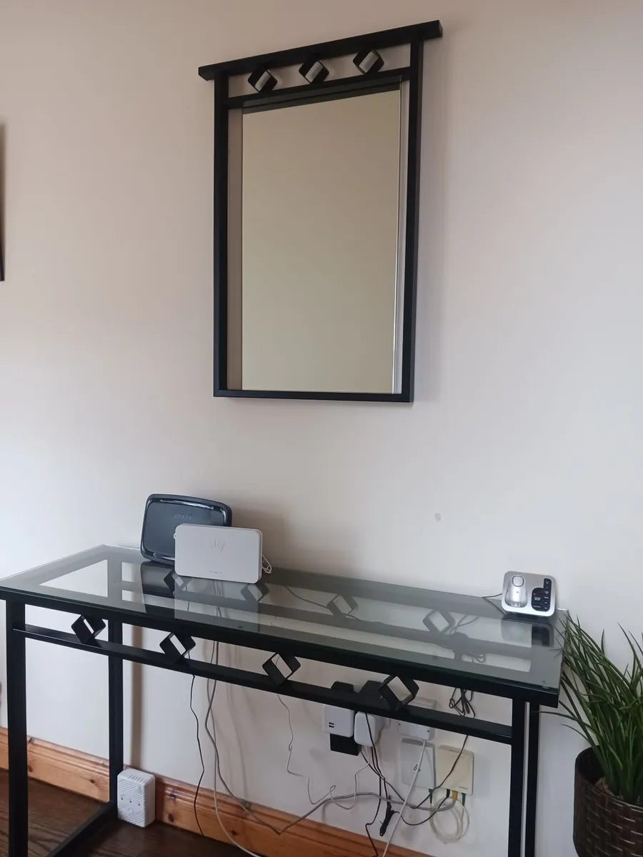 Hall Table and Mirror - Image 1