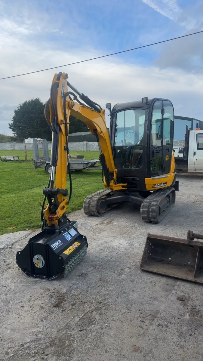 JCB 8026CTS Digger and Mulcher - Image 1