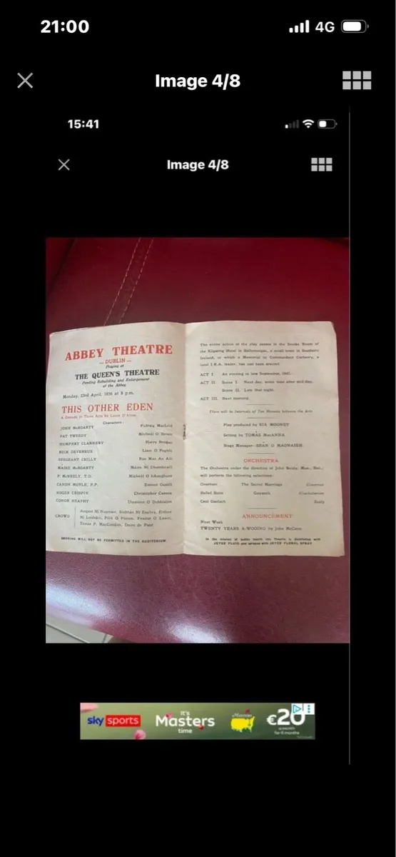 1956 Abbey Theatre Programme - Image 4