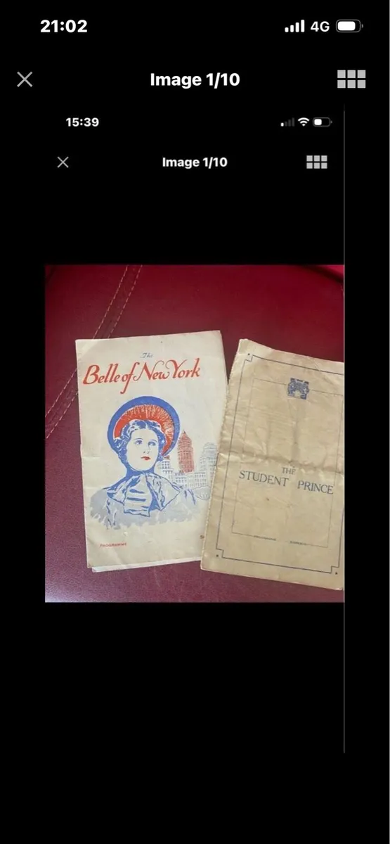 Civilian music Society Limerick Vintage Programmes - Image 1