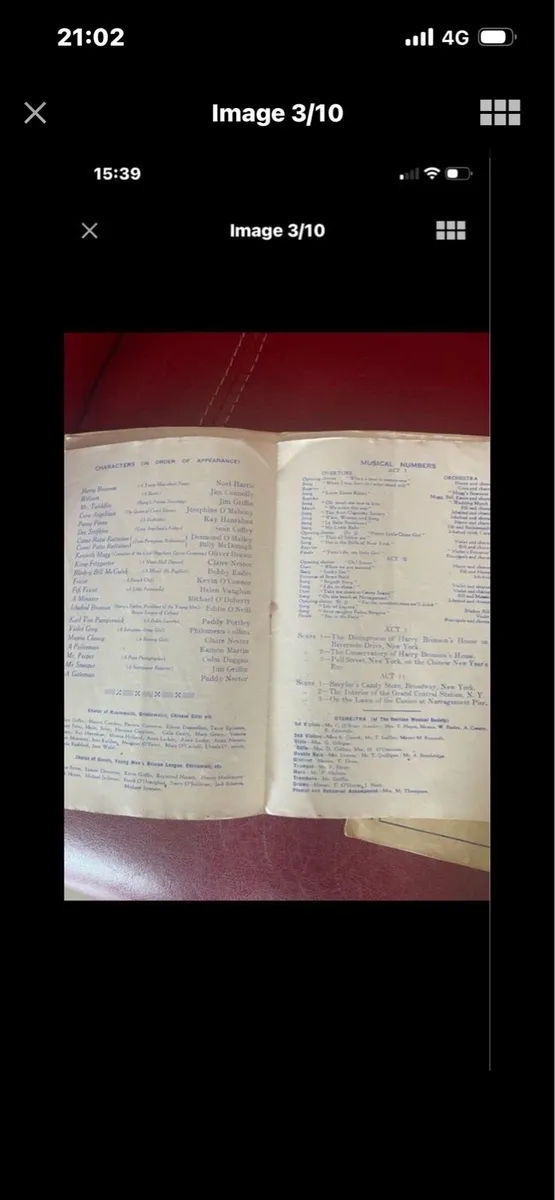 Civilian music Society Limerick Vintage Programmes - Image 3