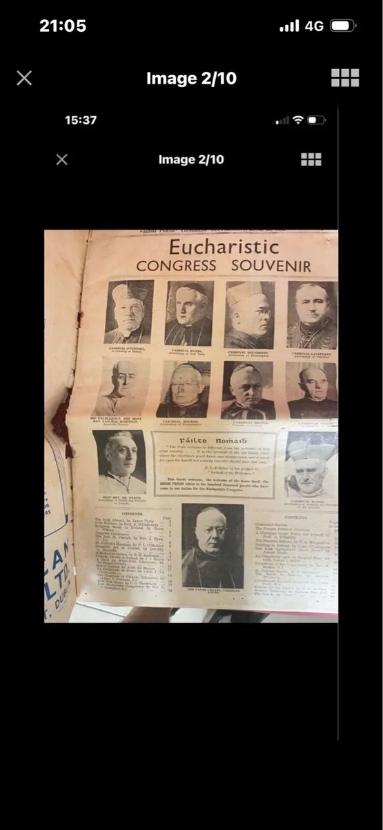 Irish Press 1933 Eucharist Congress Programmme - Image 2