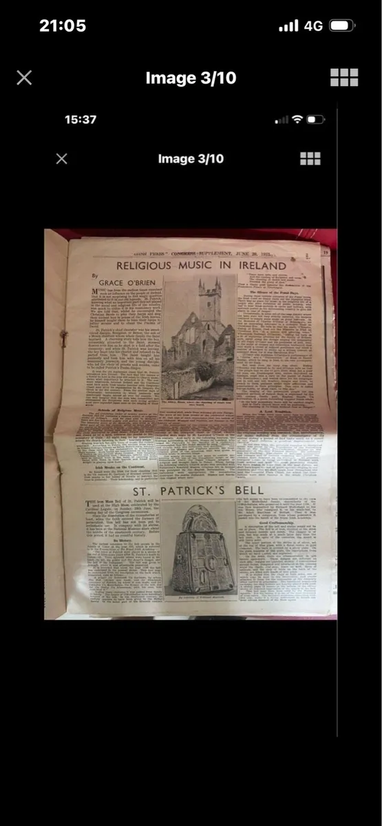 Irish Press 1933 Eucharist Congress Programmme - Image 3