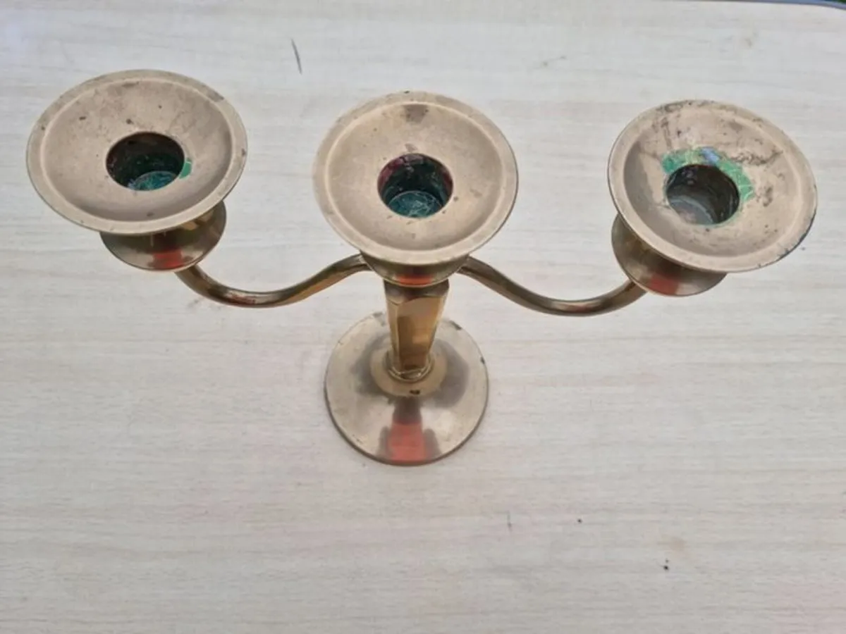 Vintage brass candlestick - Image 4