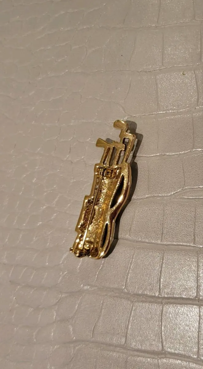 Golf brooch, - Image 2