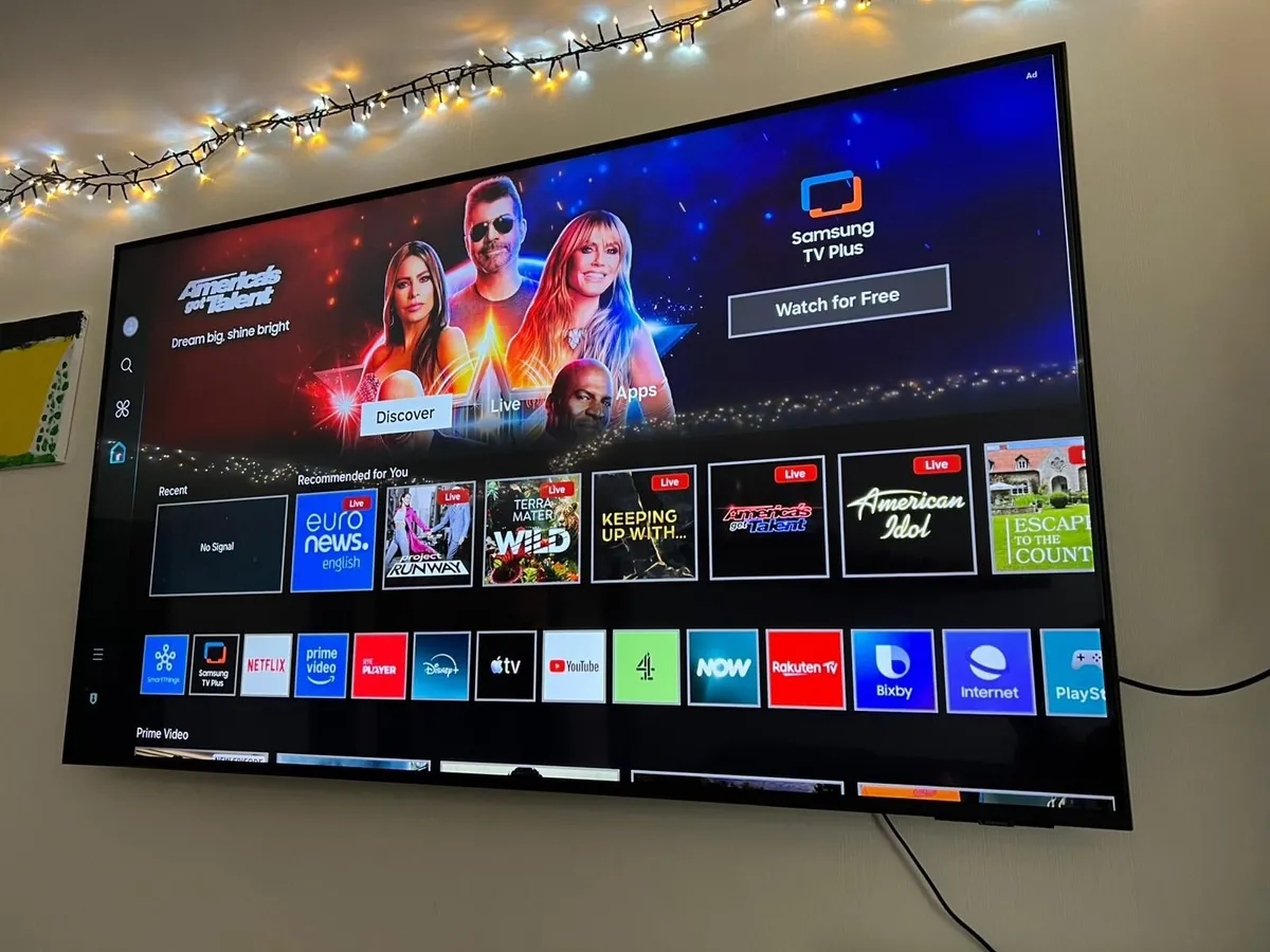 Samsung 55" DU7100 4K HDR10+ Pur Colour Smart Tv - Image 1