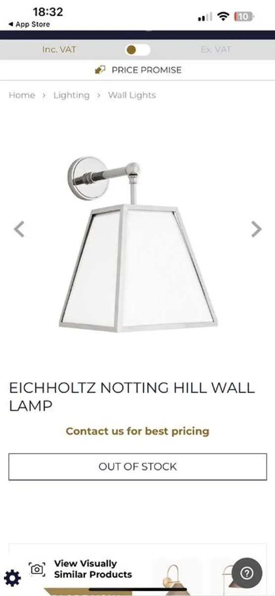 Eichholtz wall light pair - Image 3