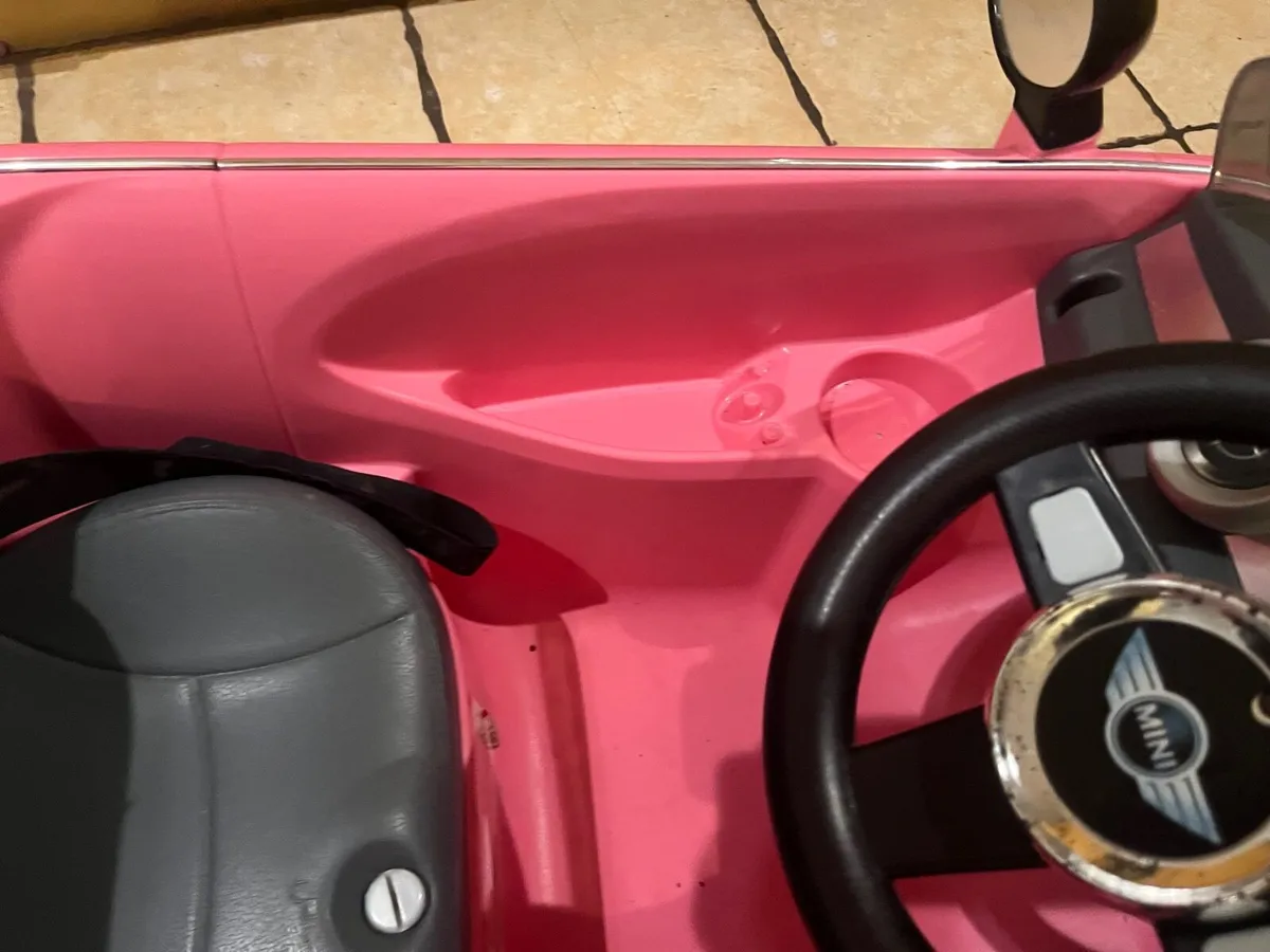 Kids Electric Mini Cooper Car with remote - Image 4
