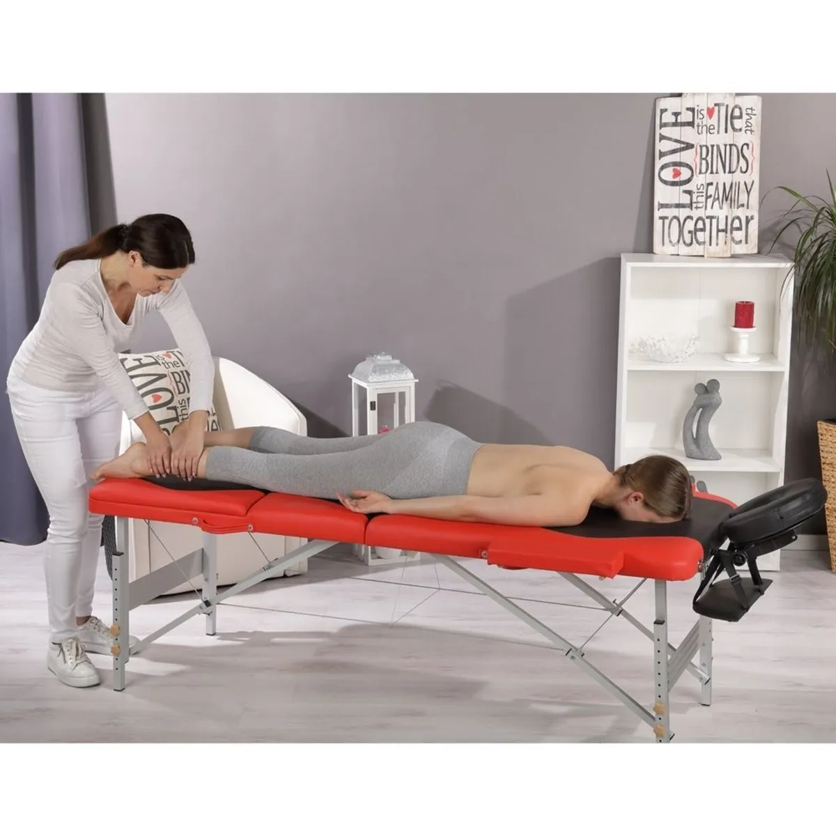 New Massage Sport Table (Red) FREE Delivery - Image 1