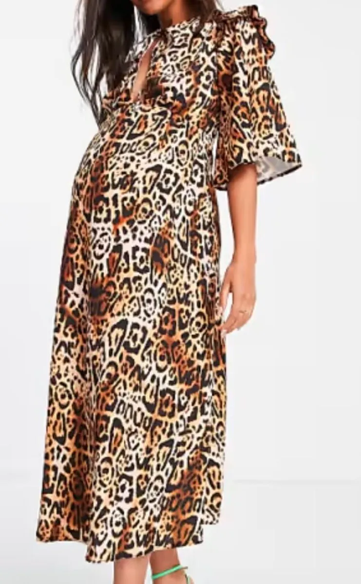 Leopard print maternity dress - Image 3