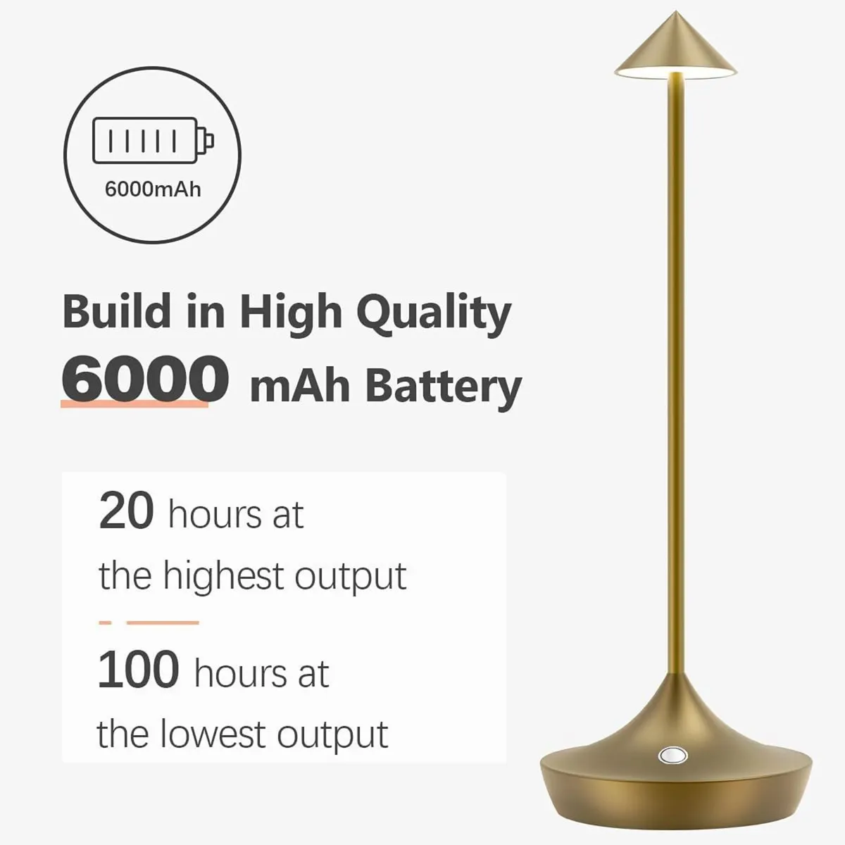 Battery Operated Table Lamps for Living Room Set - Image 2