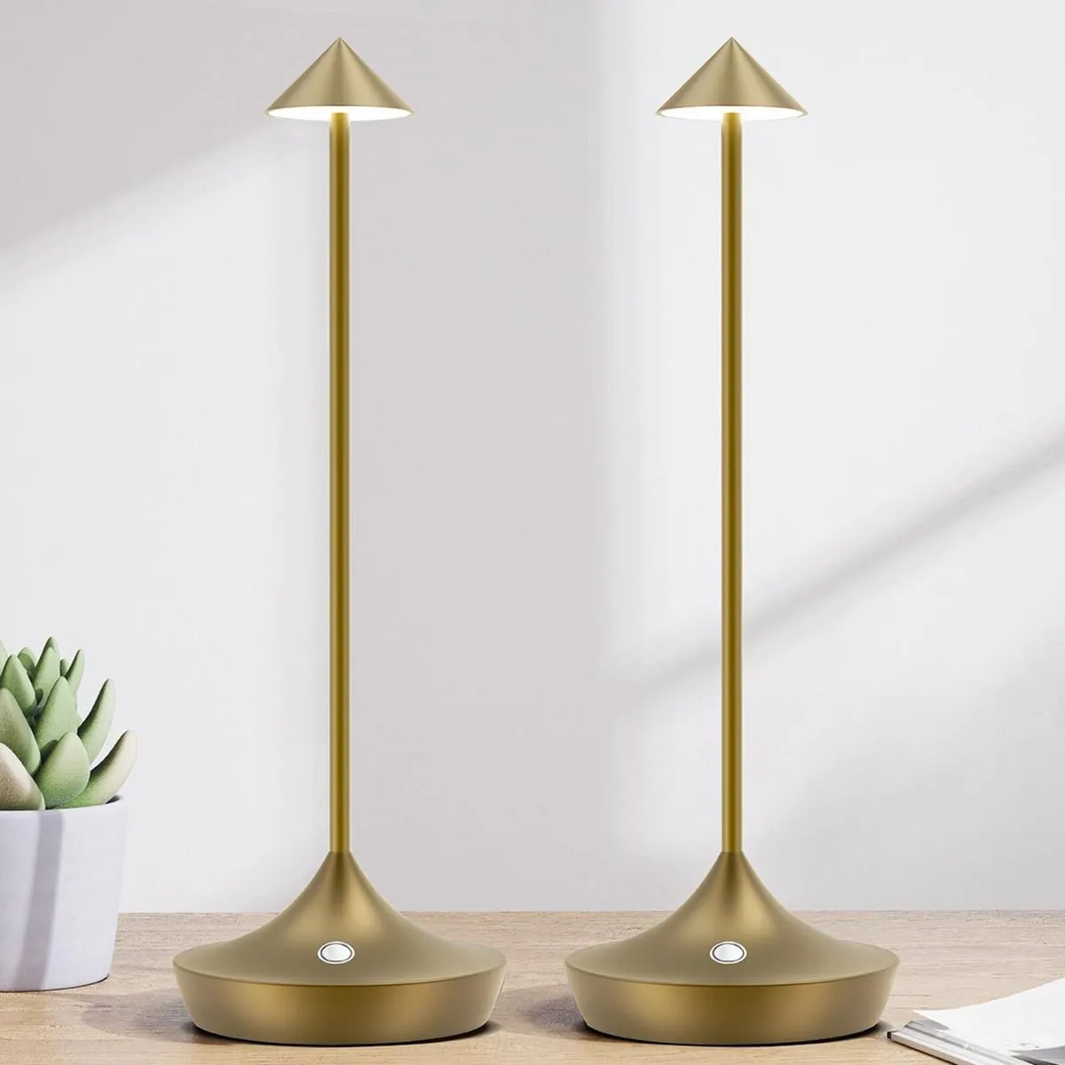 Battery Operated Table Lamps for Living Room Set - Image 1