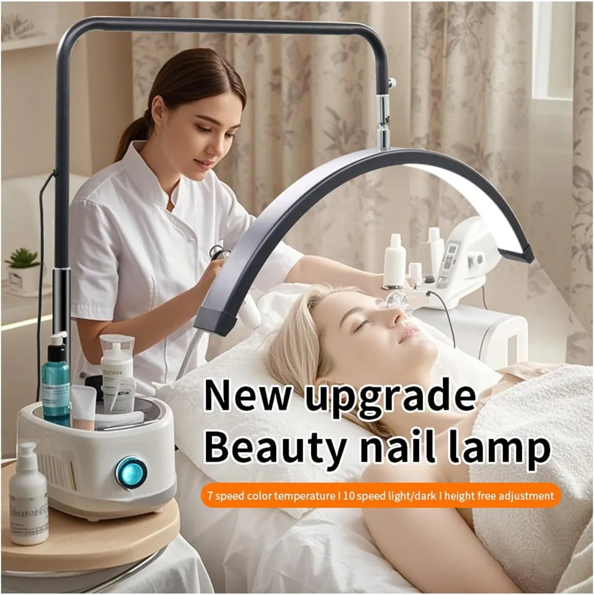 LED Beauty Floor Lamp 24 Inch Arc for Cosmetics - Image 4