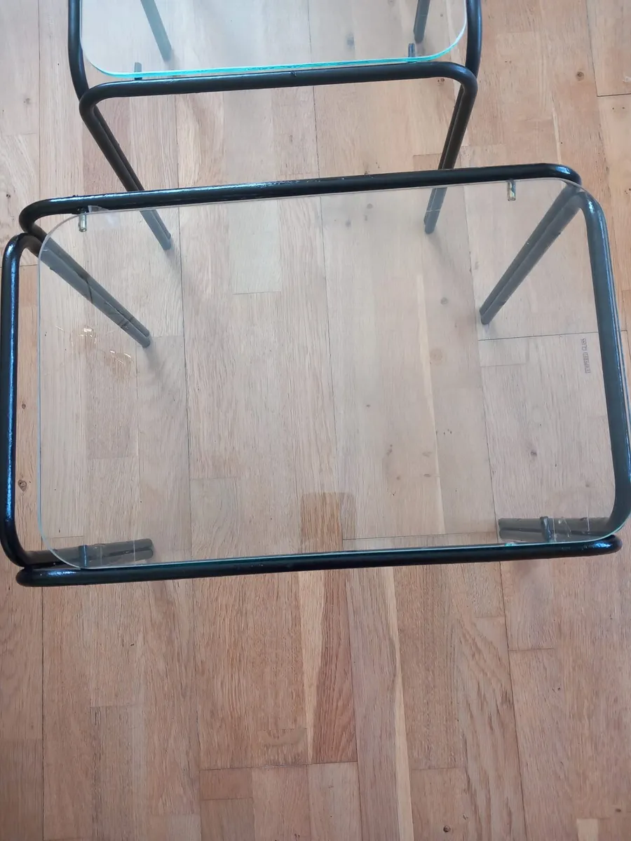 3 glass tables - Image 2