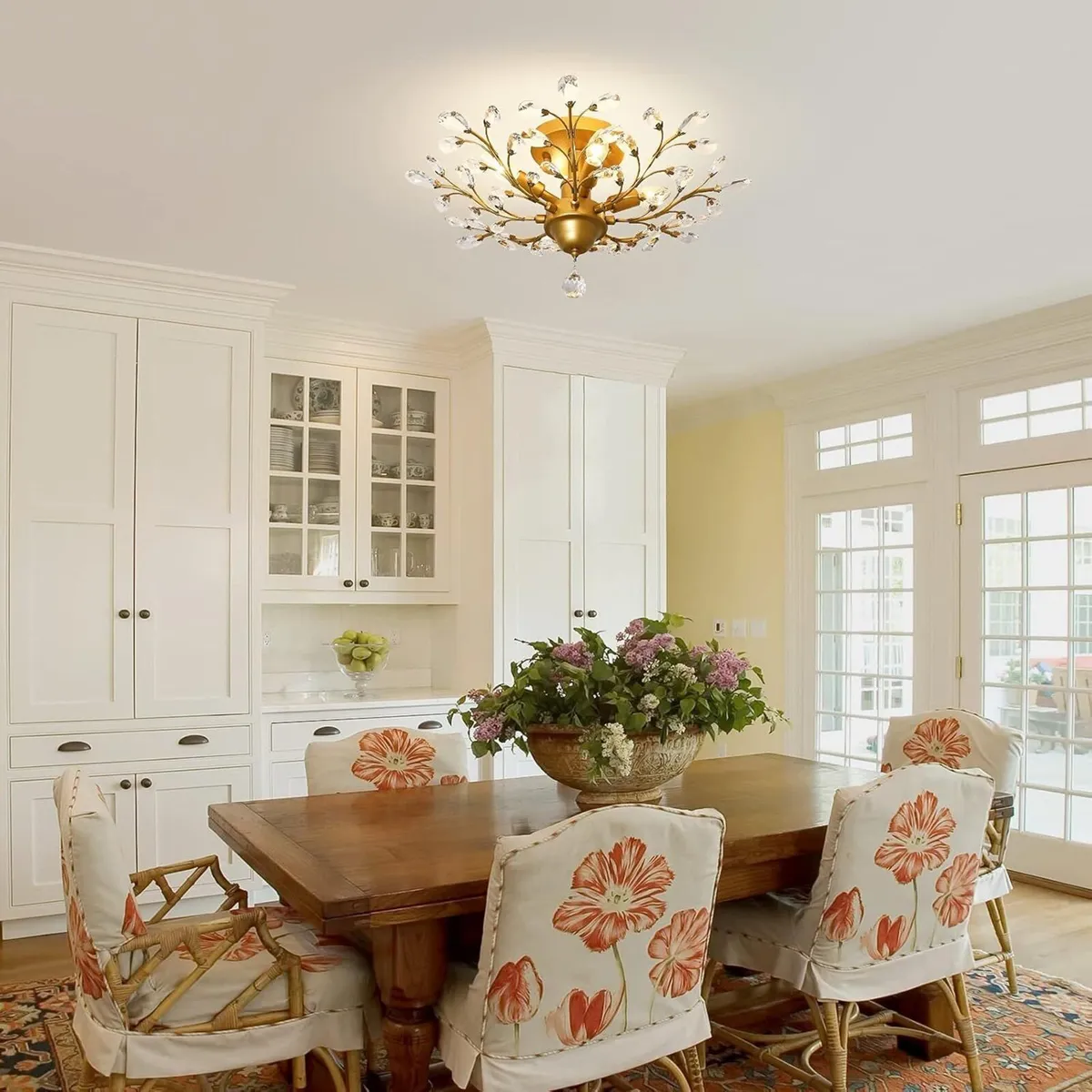 Vintage K9 Clear Crystal Chandeliers Ceiling - Image 2