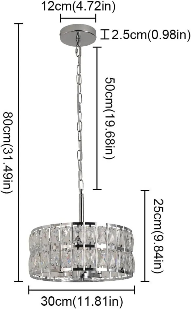 Modern Crystal Chandelier Ceiling Lights Pendant - Image 2