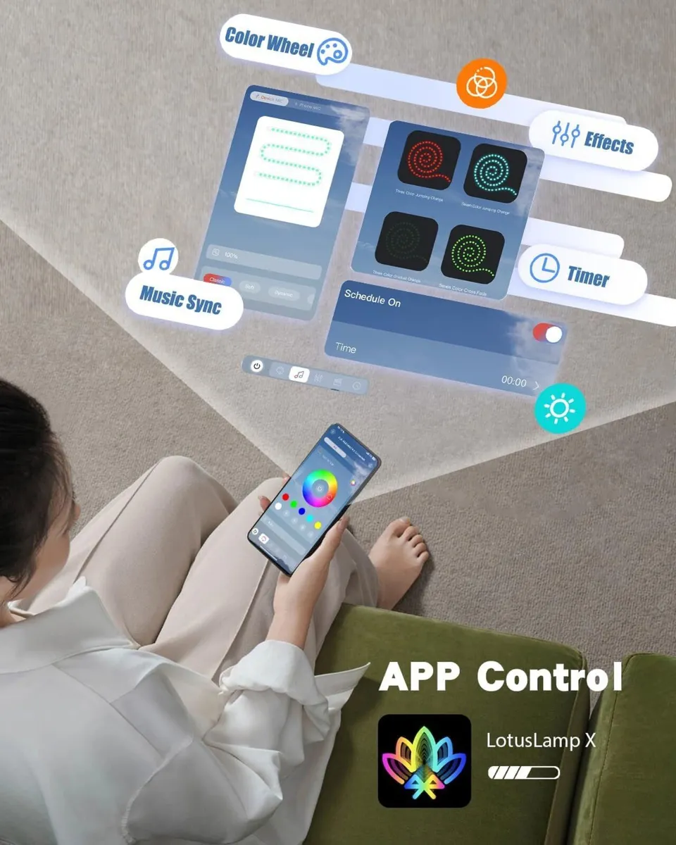 Dynamic Wave Wall Light - Flowing Water Visual - Image 4