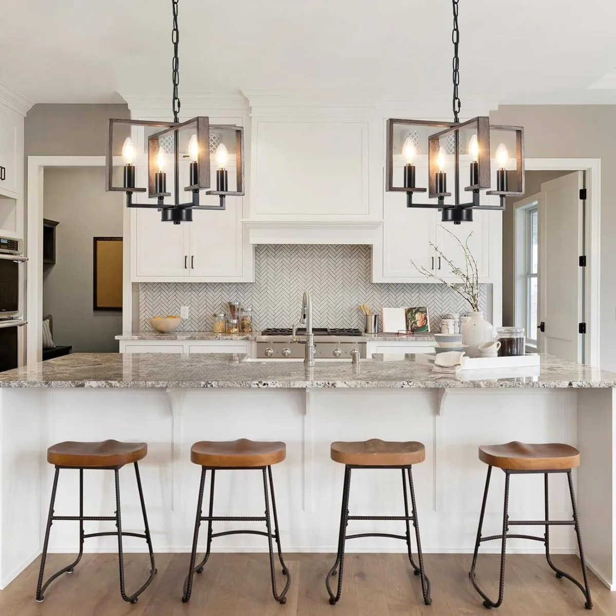 Chandeliers Ceiling Light 15” Chandelier Imitation - Image 3