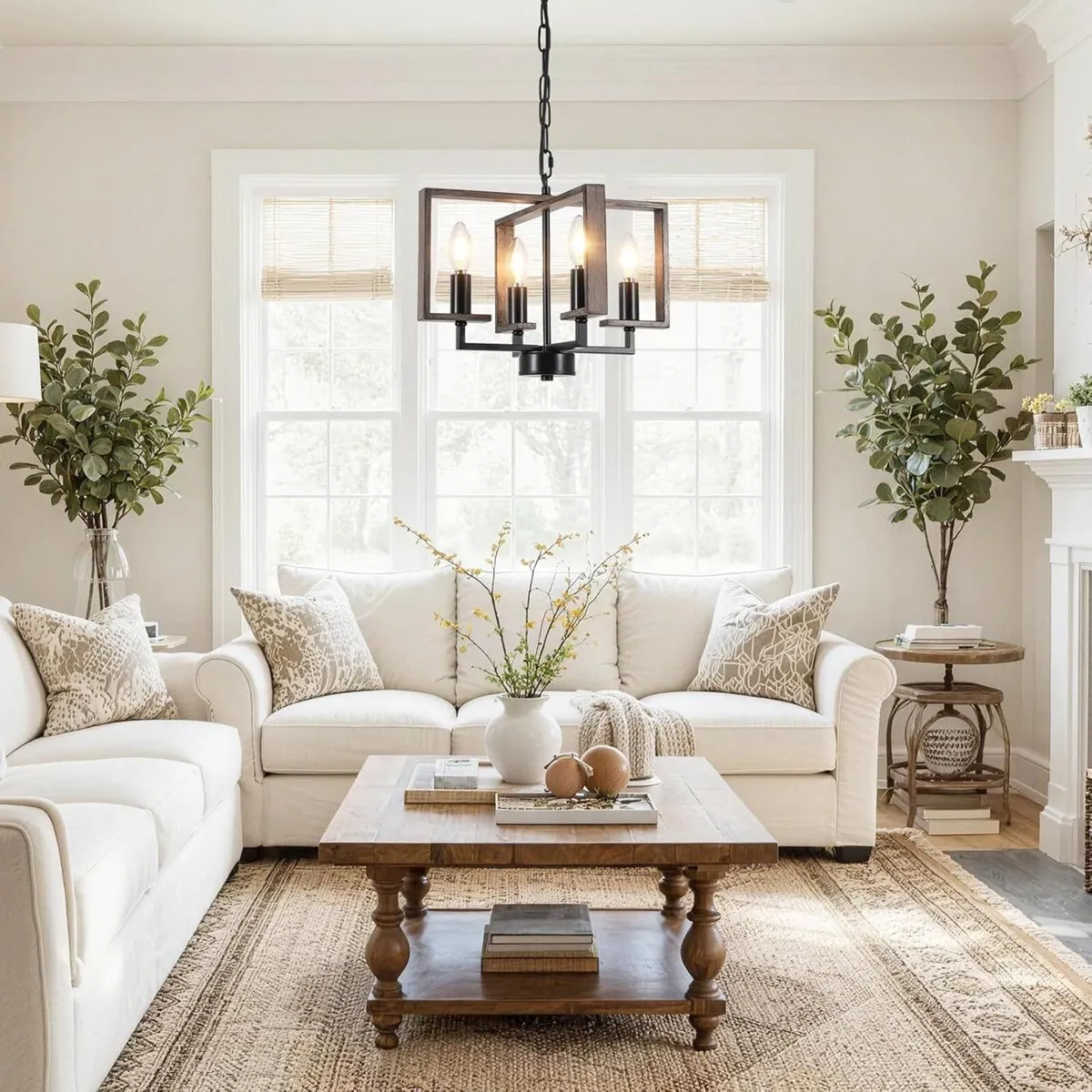 Chandeliers Ceiling Light 15” Chandelier Imitation - Image 4