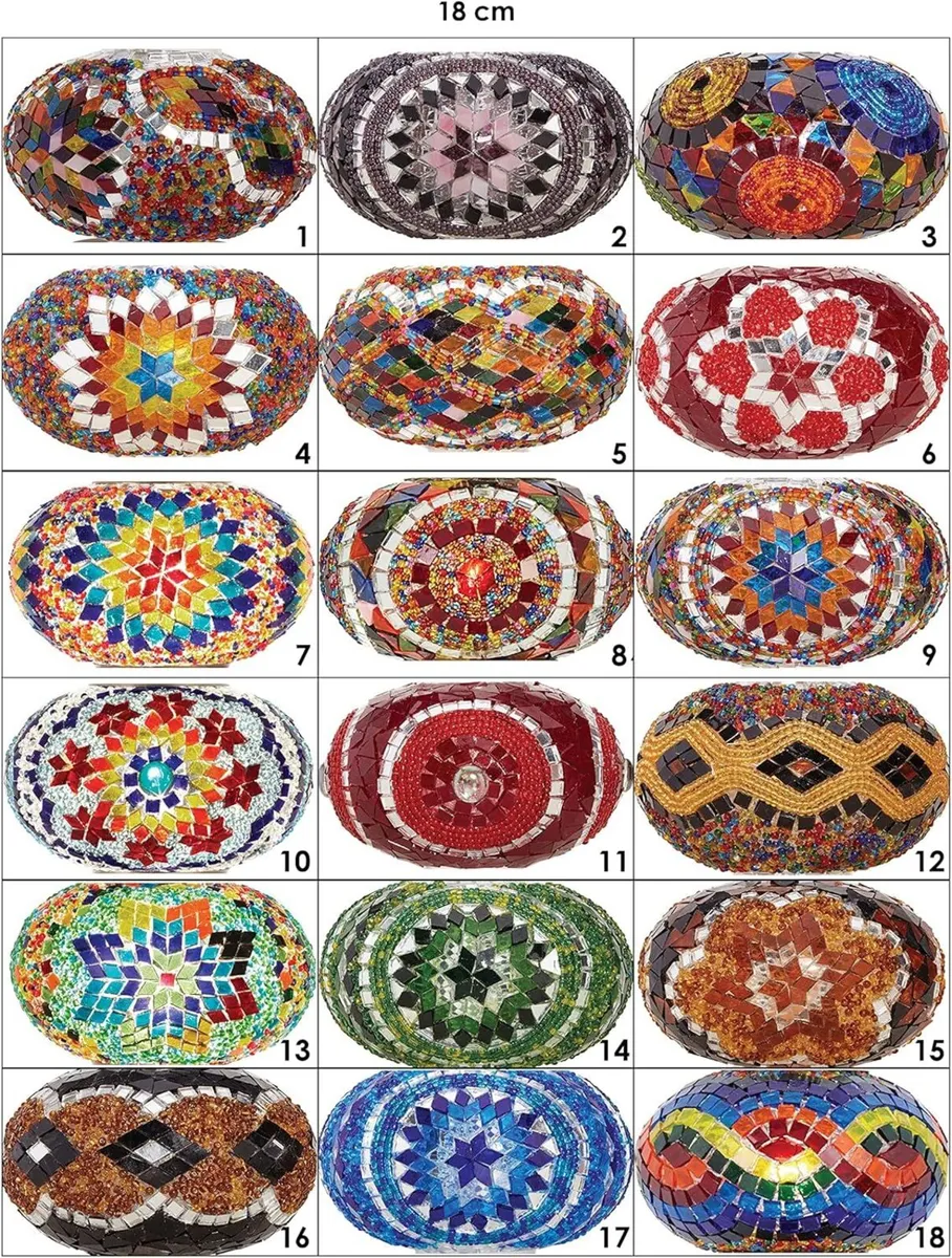 Turkish Moroccan Mosaic Chandelier Lamp – - Image 2