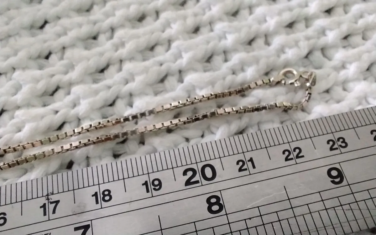 Sterling Silver genuine diamond cross pendant 18" - Image 2