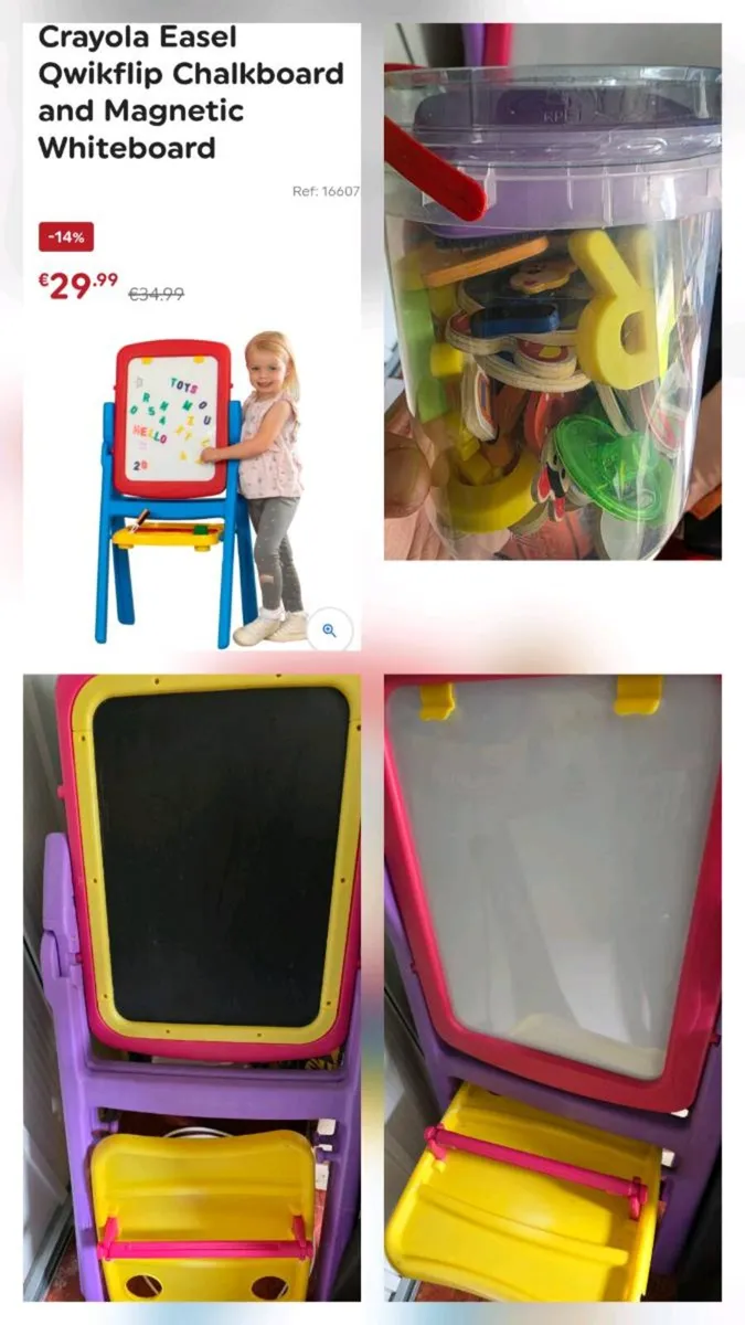 Chairs & Storage
Crayola Easel Qwikflip Chalkboard - Image 1