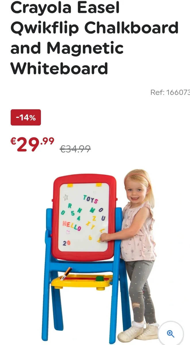 Chairs & Storage
Crayola Easel Qwikflip Chalkboard - Image 4