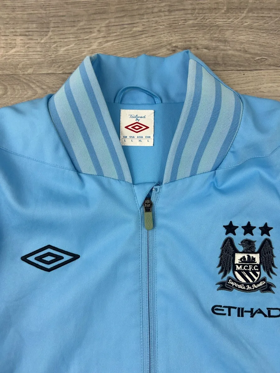 Vintage Umbro Manchester City Bomber Jacket L - Image 3