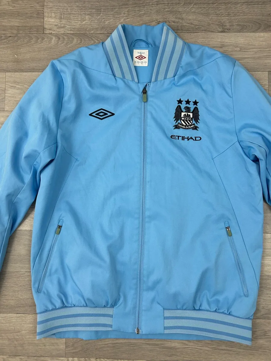 Vintage Umbro Manchester City Bomber Jacket L - Image 2